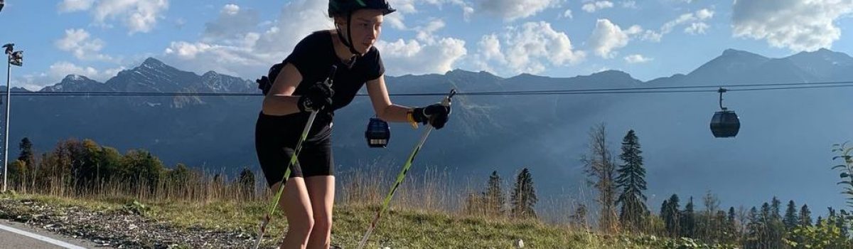 Тренировки на лыже-биатлонном комплексе «Лаура» тренера Мотошина Артема Андреевича